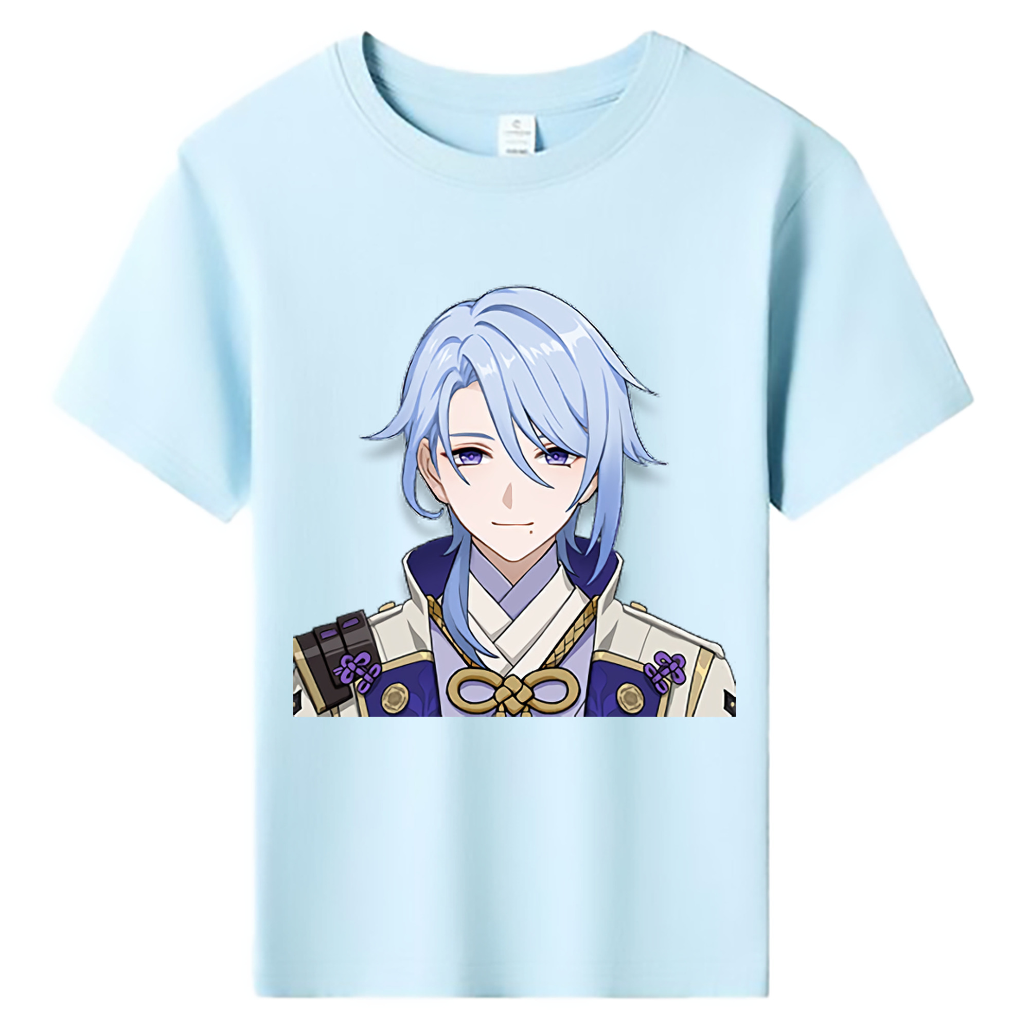 げんし神 神里綾人 かみさとあやと genshin Kamisato Ayato 綿100％キッズTシャツ（フロントプリント）